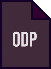 ODP File icon fill crisp corner