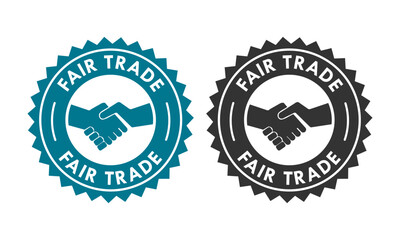Fair trade design logo template illustration