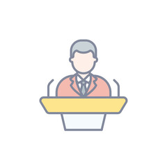 Speech vector icon