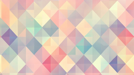 Obraz premium A geometric pattern with interlocking diamonds in pastel colors, creating a soft and visually pleasing background.