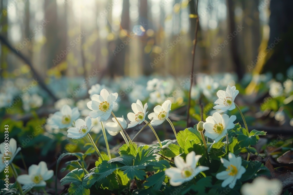 Sticker woodland flower meadow