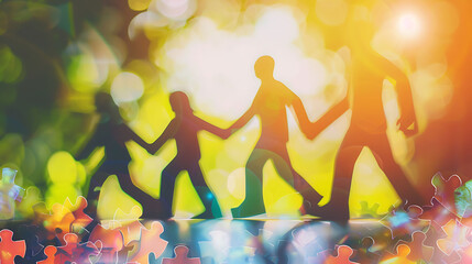 Person with a mental health disability benefiting from advanced occupational therapy techniques in a future where social inclusion is prioritized