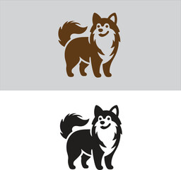 Dog silhouette vector