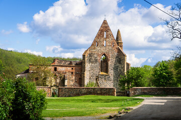 The old demolished monastery of Rosa Coeli in the town of Dolni Kounice in the Czech Republic.