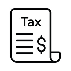 Premium quality flat icon of tax record is now available to use