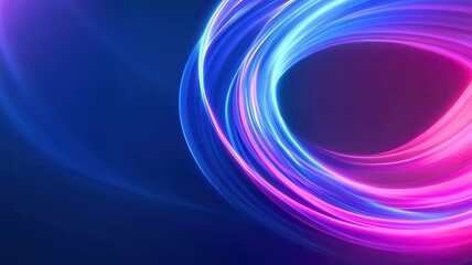 Dynamic abstract background featuring vibrant pink and blue light trails, ideal for modern design projects and digital graphics.