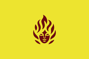 Fire man logo for sale