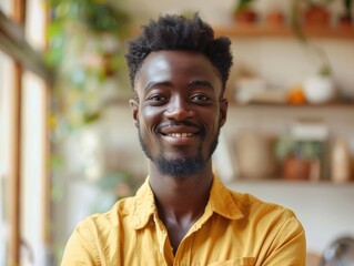 Fototapeta premium Man with Beard Smiling