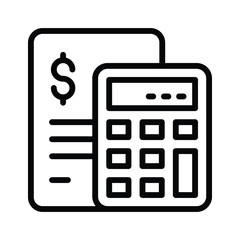 Simplify your invoice calculations by using this icon for clear financial tracking and reporting