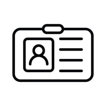 recommend clip art: Verify identity easily with the ID card icon for secure access and identification