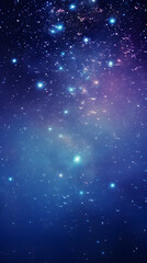 Digital blue and purple star pattern abstract poster background