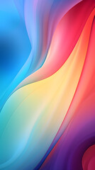 Digital color fantasy wave curve abstract graphic poster background