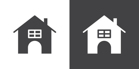 House icon Thin line illustration set