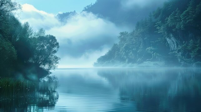 Attractive misty backdrop