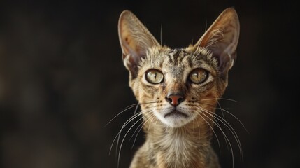 native cat with scabies on ears