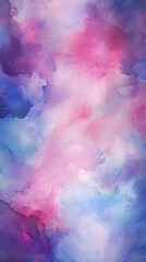Fototapeta premium Digital purple and pink nebula starry abstract graphic poster background
