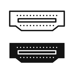 hdmi cable iconicon vector collection in outlined and solid style