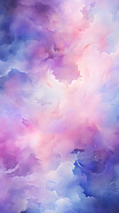 Naklejka premium Digital purple and pink nebula starry abstract graphic poster background