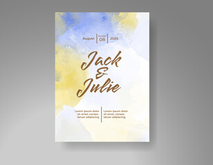 Wedding Abstract Background Invitation Art Template