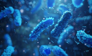 Microscopic View of Bacteria