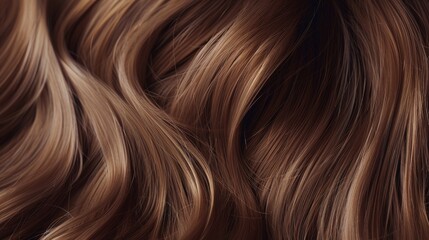 Naklejka premium Long, layered hair with a smooth finish, ideal for a classic, timeless look. Background allows for text.