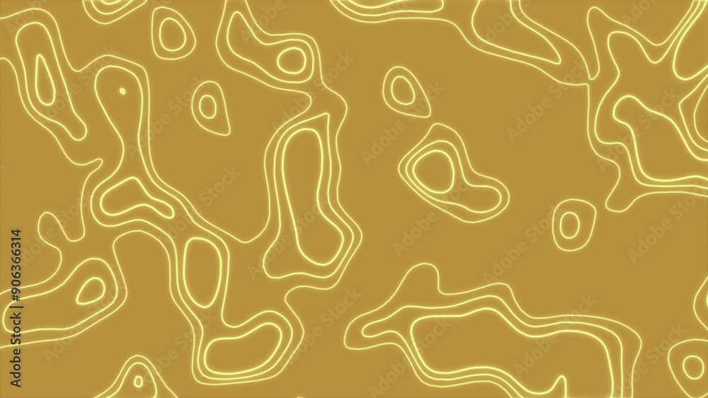 Wall mural gold background animated geometry element for motion graphic, on background seamless loop animation 