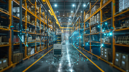 Smart warehouse management system with interconnected IoT devices
