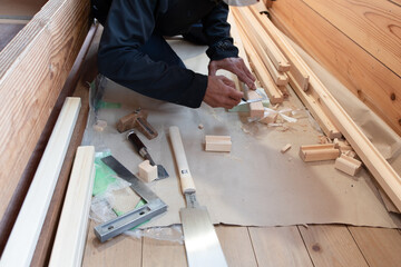 大工作業 ノコギリ