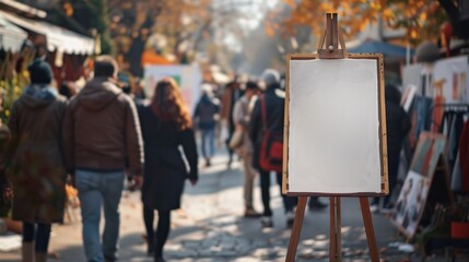 Blank Canvas at an Art Market