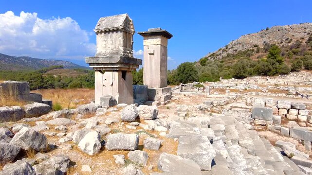 Ancient City of Xanthos. Xanthos, also referred to by scholars as Arna, its Lycian name, was an ancient city near the present-day village of Kınık, in Antalya Province, Turkey. 