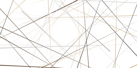 Random chaotic lines. Abstract geometric pattern. Outline monochrome texture.  Modern, contemporary art-like illustration