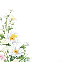 Fototapeta premium flores pintadas estilo acuarela