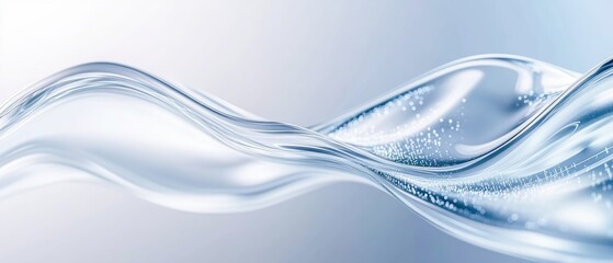 Abstract background with chrome liquid flow, symbolizing effortless data transfer