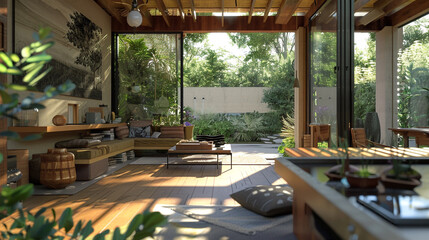 Fototapeta premium A beautifully designed interior space showcasing modern and stylish decor