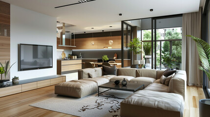 A beautifully designed interior space showcasing modern and stylish decor