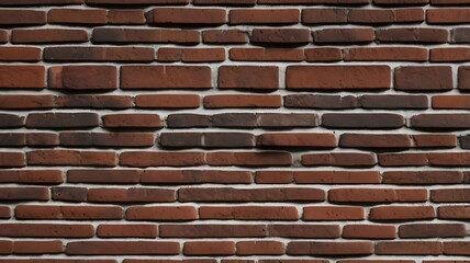 Obraz premium Brick wall with old brown and dark bricks, textured wallpaper of stone bricks