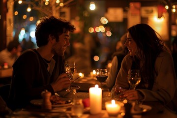 Romantic Dinner Under Soft Lights: A Cozy Evening for Two