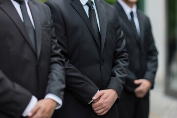 Professional Security Guards in Black Suits