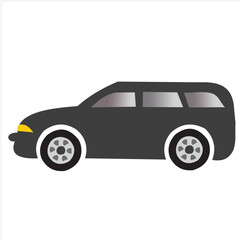 Black big offroad suv car design