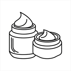 2 Face creams and moisturizers for skincare illustration vector