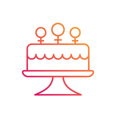 Cake vector icon