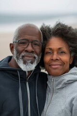 Fototapeta premium A Portrait of a happy afro-american couple