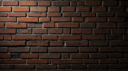 Obraz premium Brick wall with old brown and dark bricks, textured wallpaper of stone bricks