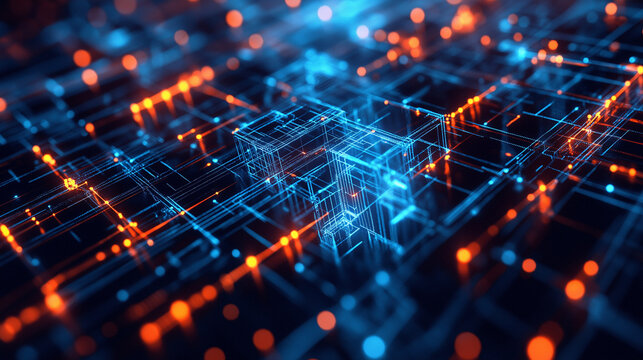 Abstract Digital Connections with Data and Blockchain Technology