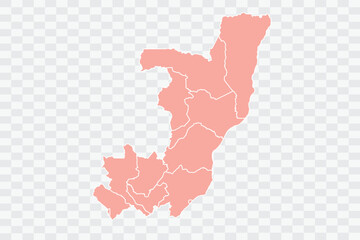 Congo Map salmon Color Background quality files png Art & Illustration