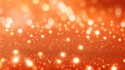 New Orange Bokeh Glowing glitter lights Wallpaper Background