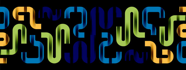 Lines, abstract letter style design background. Geometric vector Illustration For Wallpaper, Banner, Background, Card, Book Illustration, landing page