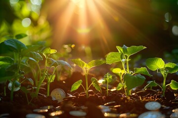 New Life Growing with Coins