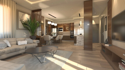 A beautifully designed interior space showcasing modern and stylish decor