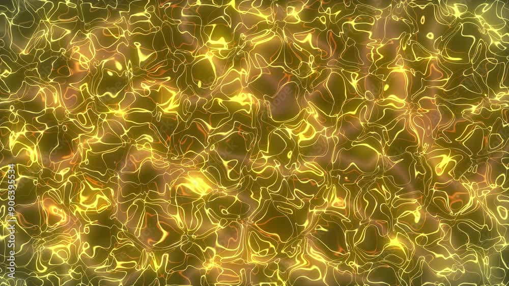 Wall mural gold background abstract element for motion graphic, on background seamless loop animation on backgr